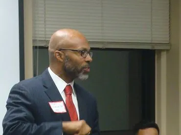 Ernst Fenelon Jr. with the Prison Education Project, photo 1